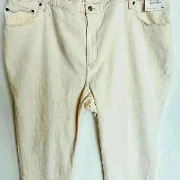NWT! Abercrombie & Fitch Curve Love Ultra High Rise 90s Straight Jean - Picture 4 of 12